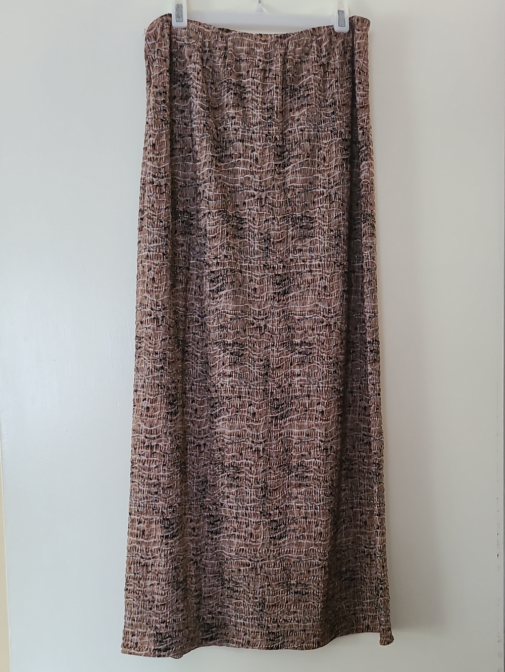 Vintage Lightweight Nude Print Maxi Skirt P/L